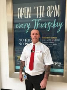 Shopping centre security guard saves toddler from choking
