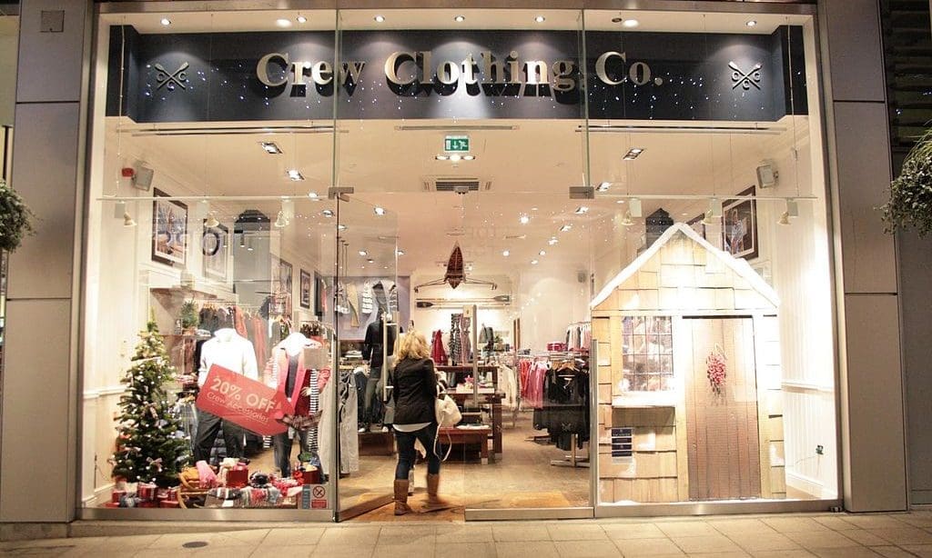 Crew Clothing to open 40 brick-and-mortar stores by 2025