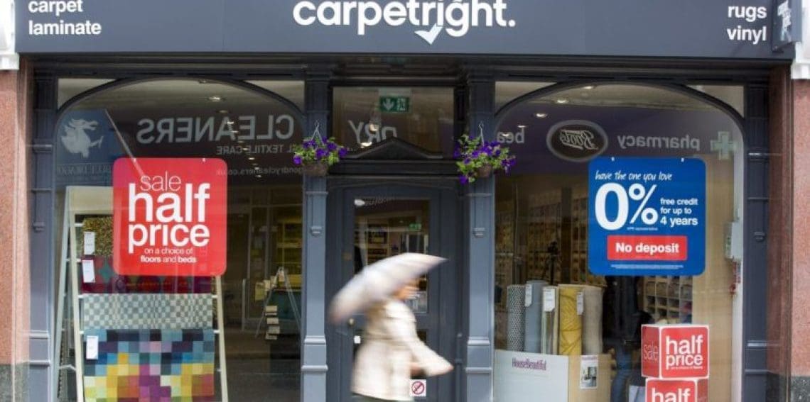 Tapi confirms Carpetright store closure locations