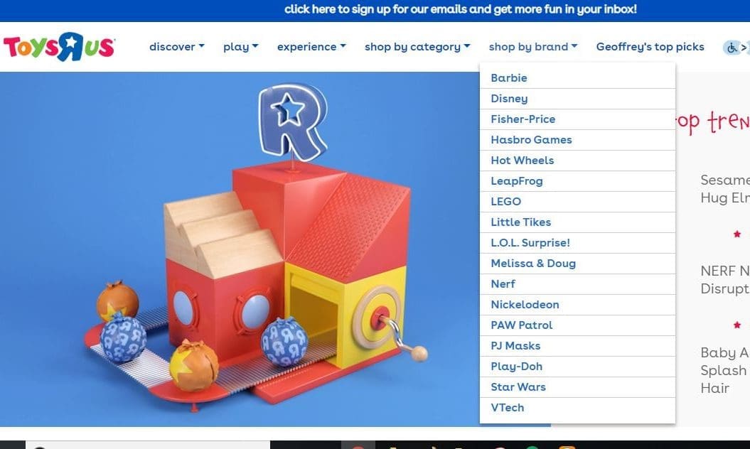 Toys R Us partners with Target to relaunch website