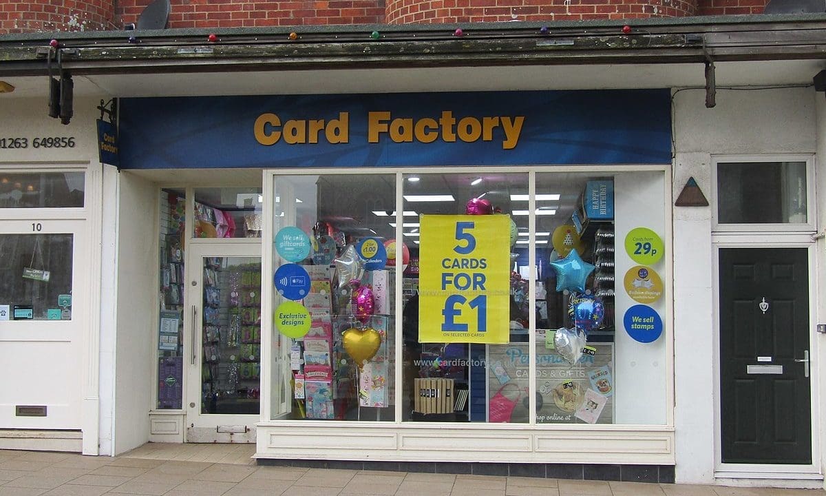 Card Factory sees recovery with online sales up 23.3% to £22.2m