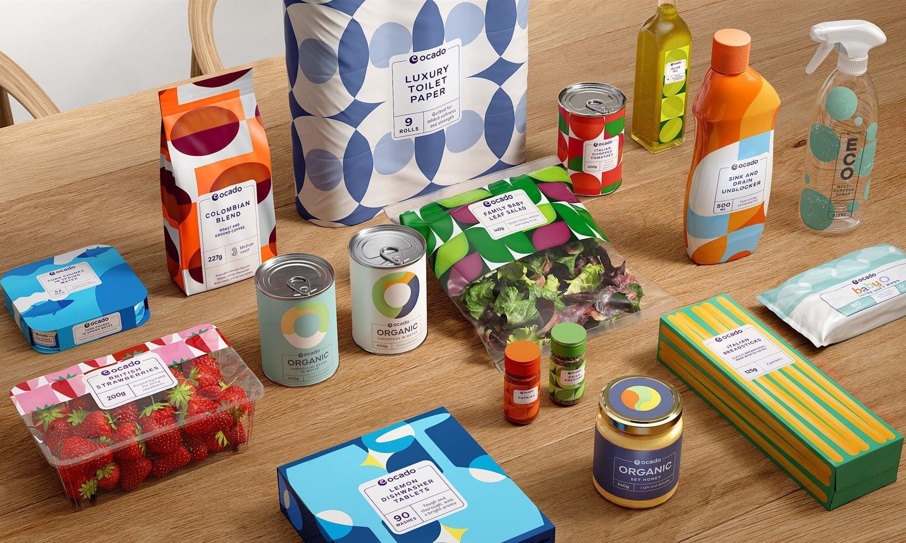 Ocado unveils own label rebrand