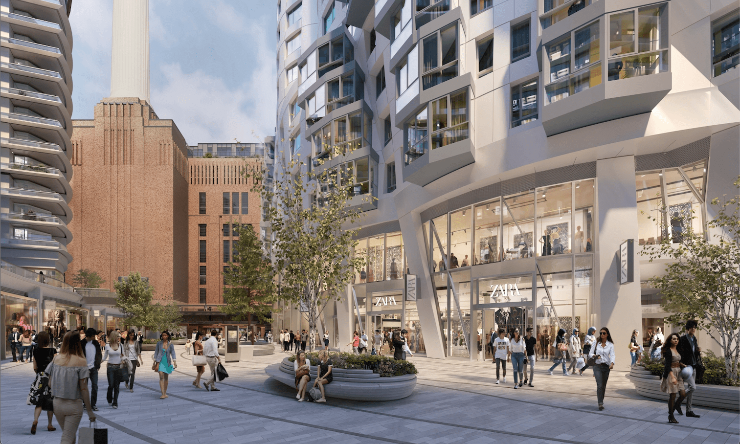 Battersea Power Station welcomes Zara to Electric Boulevard