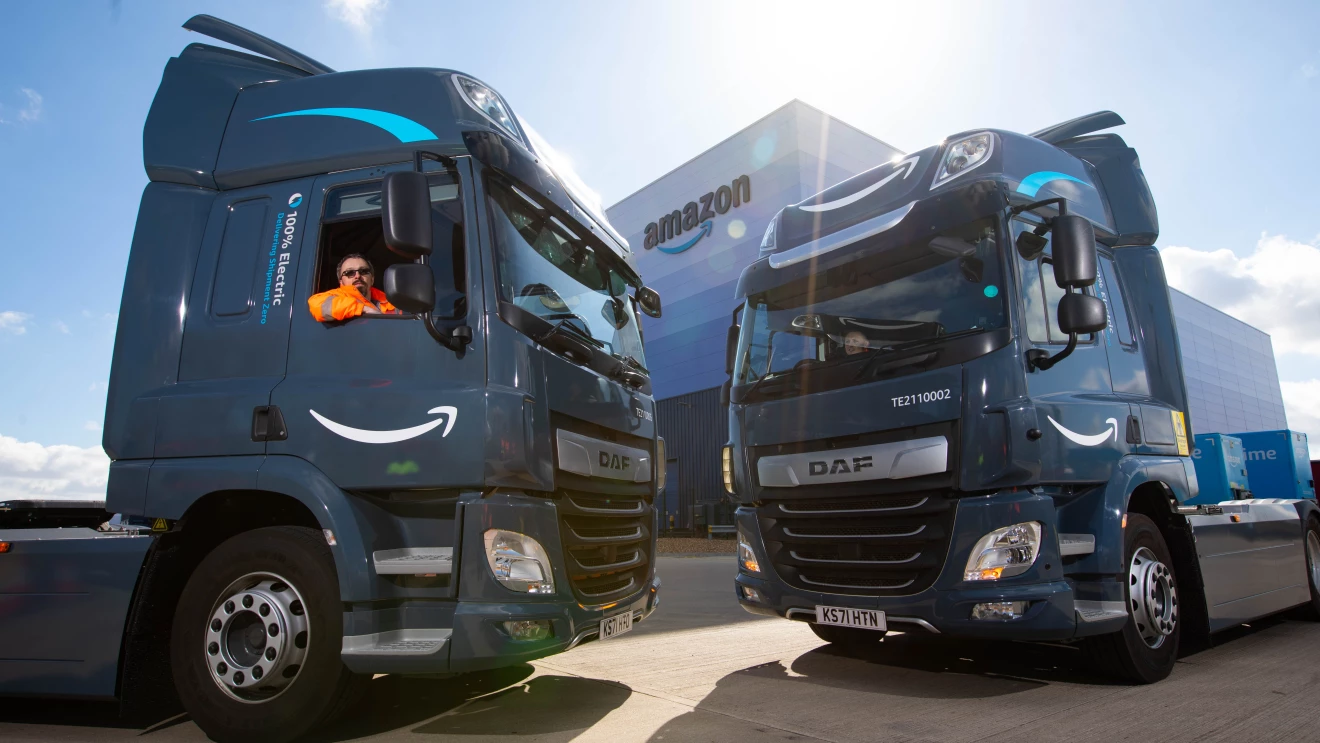 Amazon launches first ever electric HGVs for UK fleet