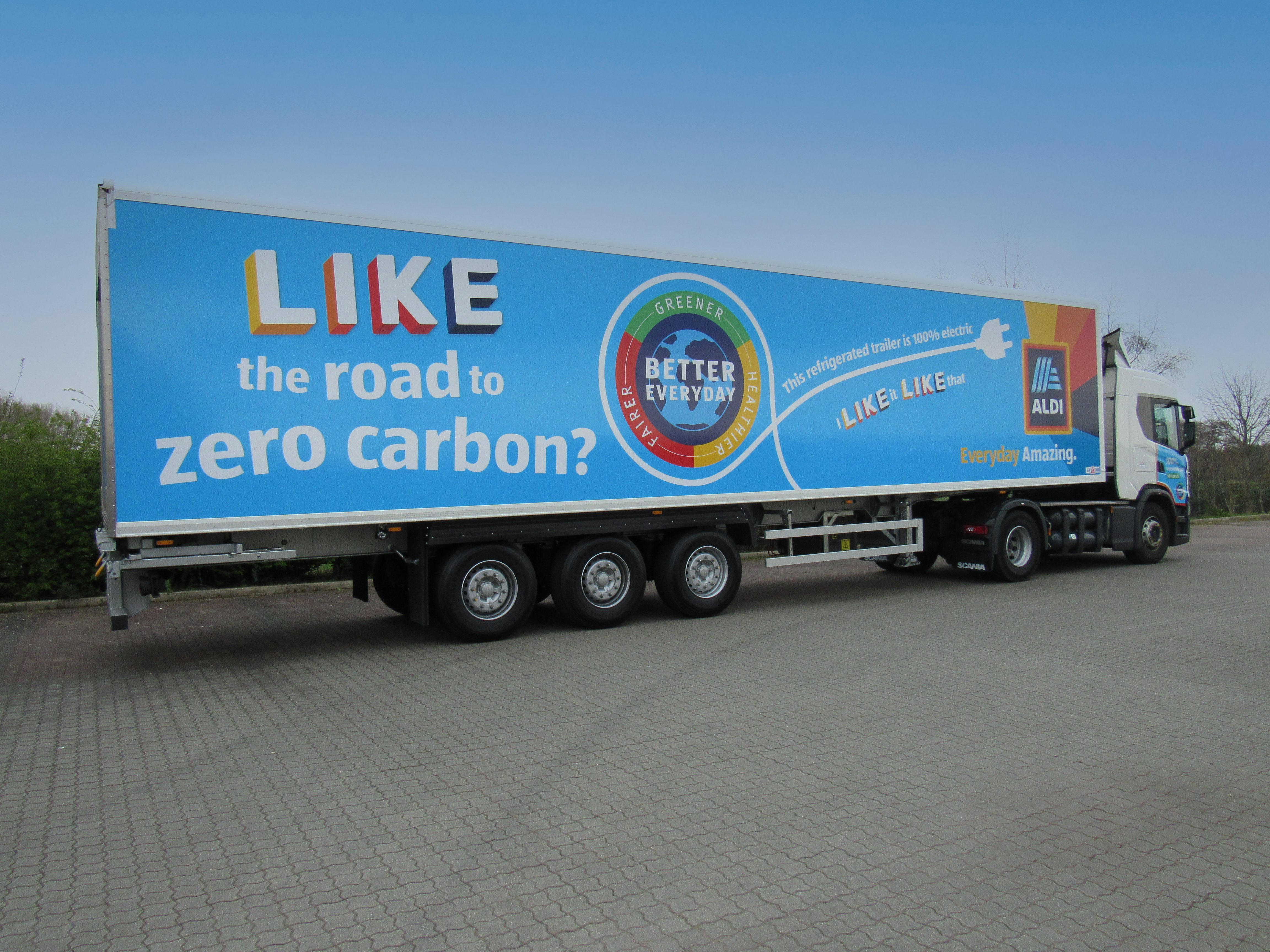 Aldi trials all-electric trailer to lower delivery fleet emissions