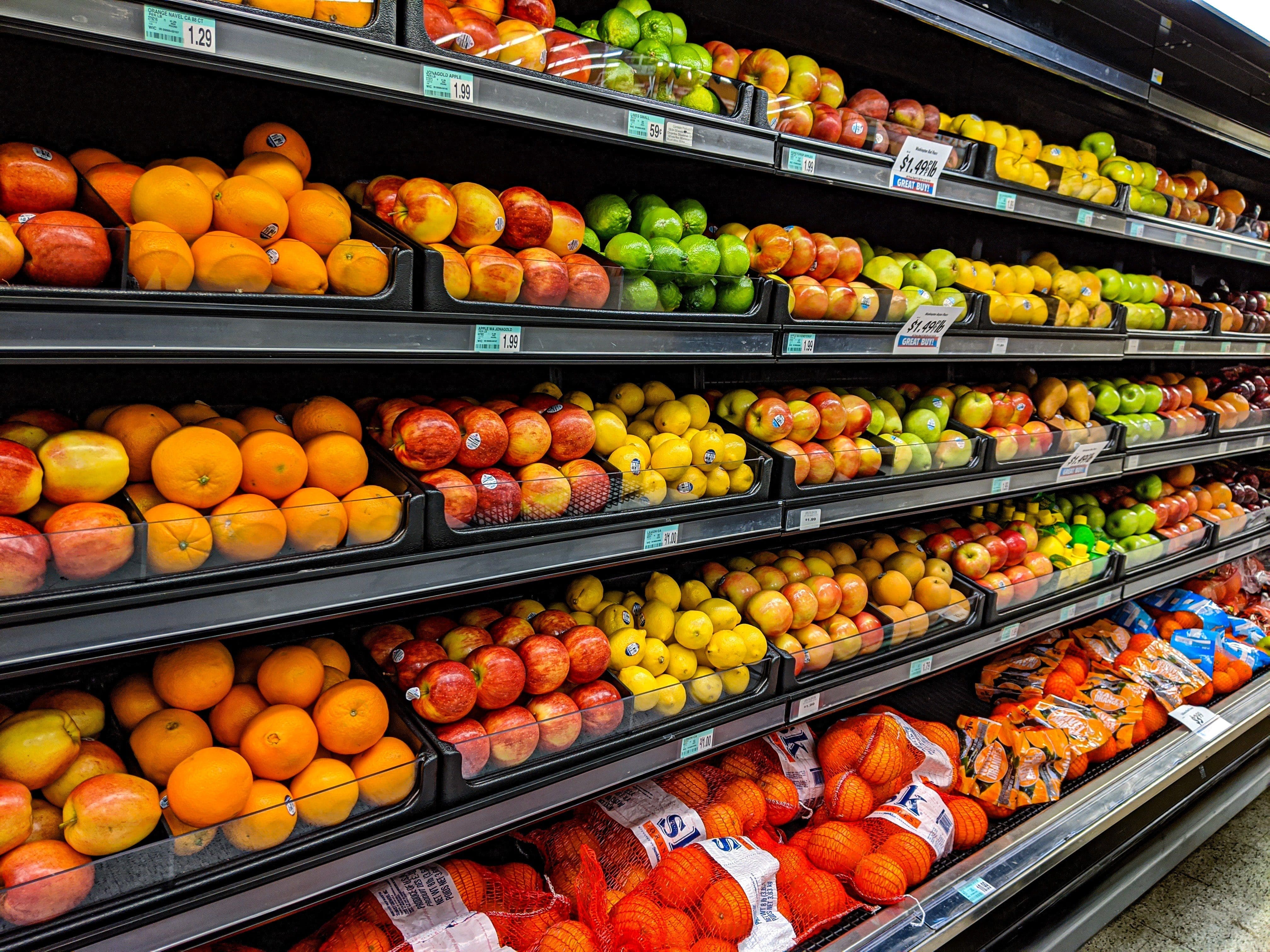 Grocery sales rise 7.6% due to food price inflation
