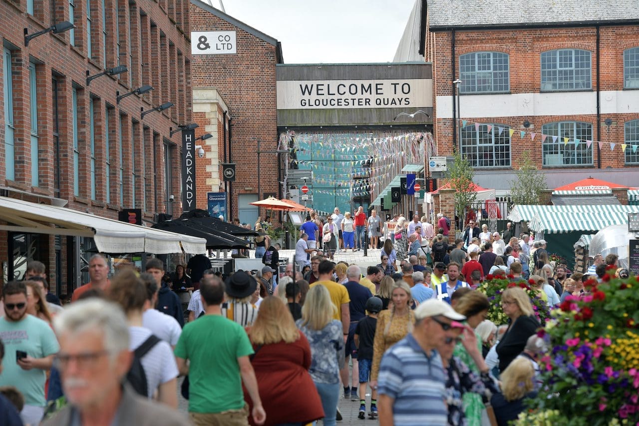 Gloucester Quays footfall rises 7% in FY24