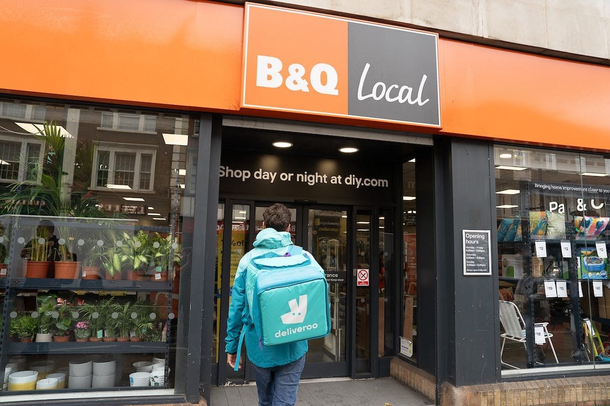 B&Q partners with Deliveroo for DIY products delivery