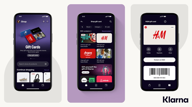 Klarna enters UK gift card market with launch of Gift Card Store