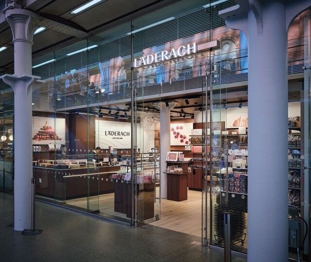 Läderach opens first UK transport hub store at St Pancras
